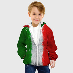 Куртка с капюшоном детская Italian, цвет: 3D-белый — фото 2