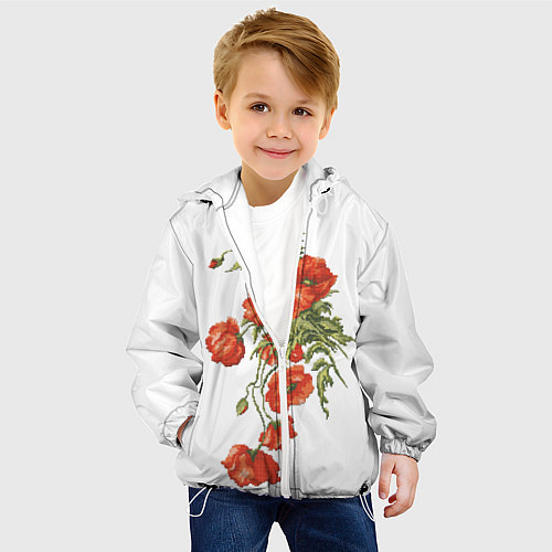 Детская куртка Вышивка 26 / 3D-Белый – фото 4