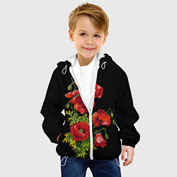 Куртка с капюшоном детская Вышивка 29, цвет: 3D-белый — фото 2