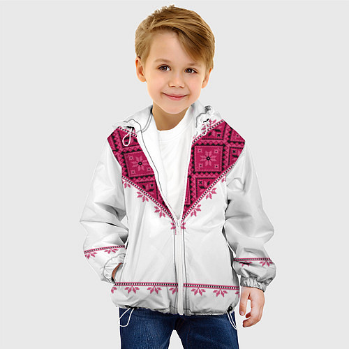 Детская куртка Вышивка 35 / 3D-Белый – фото 4