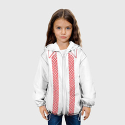 Куртка с капюшоном детская Вышивка 50, цвет: 3D-белый — фото 2
