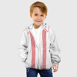 Куртка с капюшоном детская Вышивка 50, цвет: 3D-белый — фото 2
