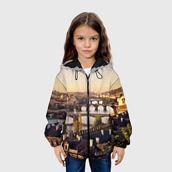 Куртка с капюшоном детская Чехия Прага, цвет: 3D-черный — фото 2