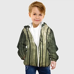 Куртка с капюшоном детская Чарующий лес, цвет: 3D-белый — фото 2