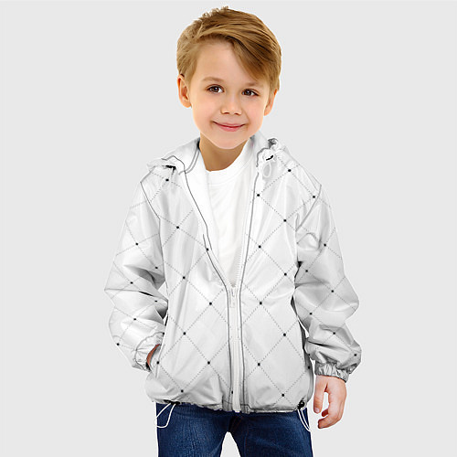 Детская куртка Точечный узор! / 3D-Белый – фото 4
