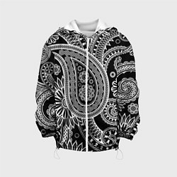 Куртка с капюшоном детская Paisley, цвет: 3D-белый