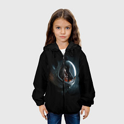 Куртка с капюшоном детская Aliens Astronaut, цвет: 3D-черный — фото 2