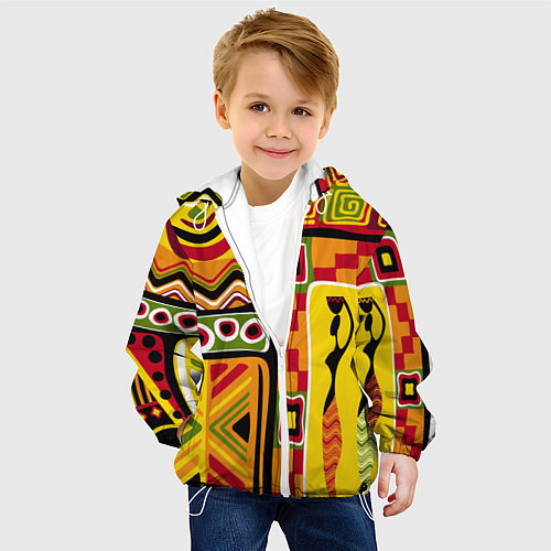 Детская куртка Африка / 3D-Белый – фото 4