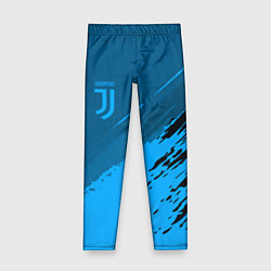 Леггинсы для девочки FC Juventus: Blue Original, цвет: 3D-принт