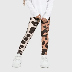 Леггинсы для девочки Шкура леопарда, цвет: 3D-принт — фото 2
