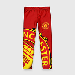 Леггинсы для девочки FC Man United: Red Exclusive, цвет: 3D-принт