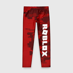 Леггинсы для девочки ROBLOX: Red Camo, цвет: 3D-принт