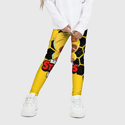 Леггинсы для девочки BRAWL STARS SALLY LEON, цвет: 3D-принт — фото 2
