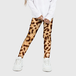 Леггинсы для девочки Леопард, цвет: 3D-принт — фото 2