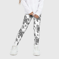 Леггинсы для девочки FREE HUGS, цвет: 3D-принт — фото 2