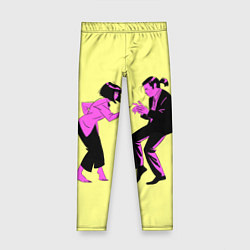 Леггинсы для девочки Криминальное чтиво, цвет: 3D-принт