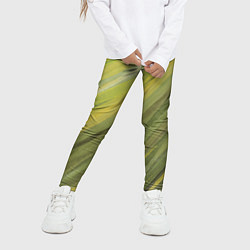 Леггинсы для девочки Акварельные линии, цвет: 3D-принт — фото 2