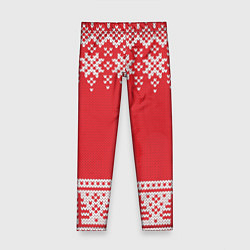 Леггинсы для девочки Зимний лес, цвет: 3D-принт