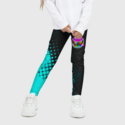 Леггинсы для девочки 6IX9INE Текстура, цвет: 3D-принт — фото 2