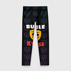 Леггинсы для девочки Bubble kvass anonymous logo, цвет: 3D-принт