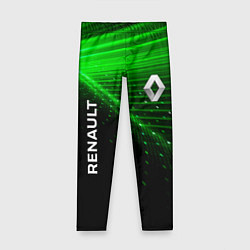 Леггинсы для девочки Renault green, цвет: 3D-принт