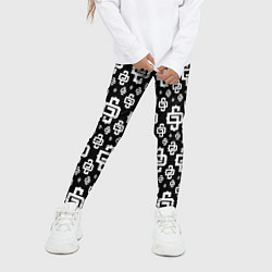 Леггинсы для девочки Black Pattern Dope Camo Dope Street Market, цвет: 3D-принт — фото 2
