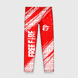 Леггинсы для девочки Free Fire Фри Фаер Паттерн, цвет: 3D-принт