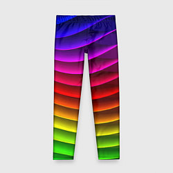 Леггинсы для девочки Color line neon pattern Abstraction Summer 2023, цвет: 3D-принт