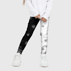 Леггинсы для девочки РОССИЯ - ГЕРБ Огонь Паттерн, цвет: 3D-принт — фото 2