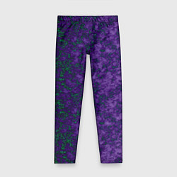 Леггинсы для девочки Marble texture purple green color, цвет: 3D-принт