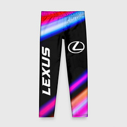 Леггинсы для девочки Lexus Speed Lights, цвет: 3D-принт