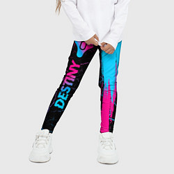 Леггинсы для девочки Destiny - neon gradient: по-вертикали, цвет: 3D-принт — фото 2