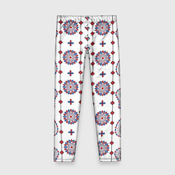 Леггинсы для девочки Пейсли с мандалами, цвет: 3D-принт