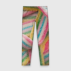 Леггинсы для девочки Мармеладная лента, цвет: 3D-принт