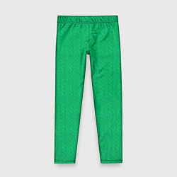 Леггинсы для девочки Зеленый вязаный свитер, цвет: 3D-принт