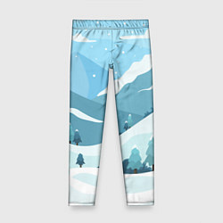 Детские легинсы Заснеженные горы