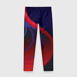 Леггинсы для девочки Красные и синие щупальца, цвет: 3D-принт