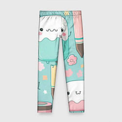 Детские легинсы Милые предметы с лицами