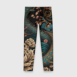 Детские легинсы Японский змей Irezumi