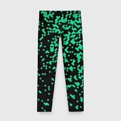 Леггинсы для девочки Авангардный пиксельный паттерн, цвет: 3D-принт