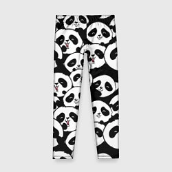 Леггинсы для девочки Весёлые панды, цвет: 3D-принт