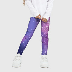 Леггинсы для девочки Космическое звездное небо, цвет: 3D-принт — фото 2