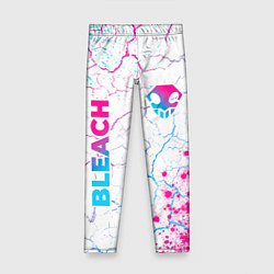 Леггинсы для девочки Bleach neon gradient style: надпись, символ, цвет: 3D-принт