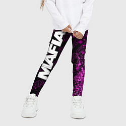 Леггинсы для девочки Mafia pro gaming: по-вертикали, цвет: 3D-принт — фото 2