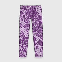 Леггинсы для девочки Фиолетовая фантазия, цвет: 3D-принт