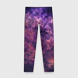 Леггинсы для девочки Текстура - Purple galaxy, цвет: 3D-принт