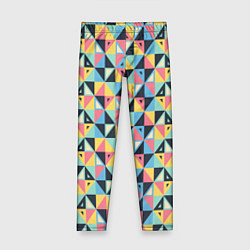 Леггинсы для девочки Треугольная мозаика, цвет: 3D-принт