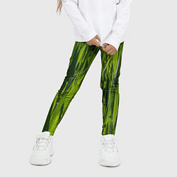 Леггинсы для девочки Ландшафт зелень, цвет: 3D-принт — фото 2