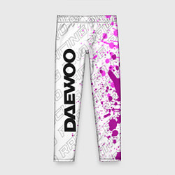 Леггинсы для девочки Daewoo pro racing: по-вертикали, цвет: 3D-принт