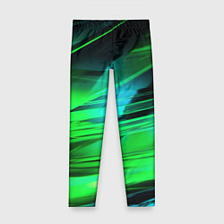 Леггинсы для девочки Green light background, цвет: 3D-принт